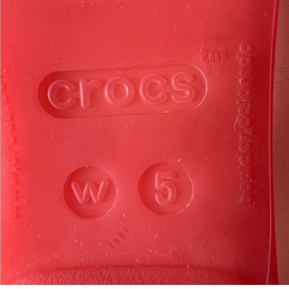 Crocs Salmon Pink  Rio Flat Pointy Toe Flat Ballet Shoes size 5 - Picture 5 of 5